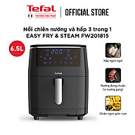 Combo Nồi chiên nướng và hấp 3 trong 1 Easy Fry & Steam FW201815 & Chảo chiên sâu lòng Tefal Natura B2266595 26cm - Hàng chính hãng