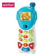 Điện thoại đồ chơi di động, nhiều hiệu ứng âm thanh thú vị kết hợp dạy học số cho bé Winfun 0619 - Hàng chính hãng thumbnail