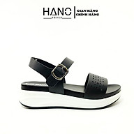 HANO - Sandal đế Xuồng quai ngang 5cm Da cao cấp xuất xịn SD0079 thumbnail