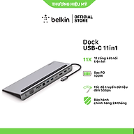 Dock chuyển đổi USB type C 11-in-1 Multiport Belkin - Hàng chính hãng thumbnail