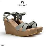 Sandal xuồng da thật quai đơn, 9cm chính hãng ZAHAN XZA06 thumbnail