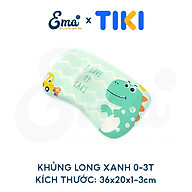 Gối cao su non trẻ em thiết kế công thái học cho bé từ 1-6 tuổi - Hàng cao cấp với ruột gối đục lỗ thoáng khí