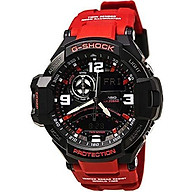 Casio G-Shock Aviation Black Dial Red Resin Quartz Men s Watch GA1000-4B thumbnail
