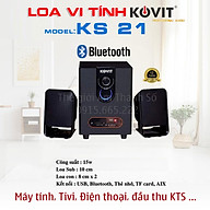 Loa vi tính Kovit KS 21 - Có bluetooth - Kết nối Máy tính, laptop, điện thoại, tivi, đầu thu KTS - Hàng Chính Hãng thumbnail