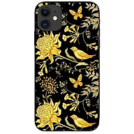 Ốp lưng dành cho Iphone 12 Mini mẫu Chim Mẫu Đơn Vàng