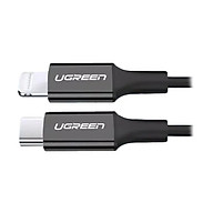 Cáp sạc + truyền dữ liệu Lightning sang Type C Ugreen 171CS60751US 1M màu Đen hàng chính hãng