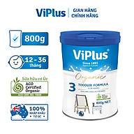 Sữa bột công thức hữu cơ ViPlus Organic số 3 800g thumbnail