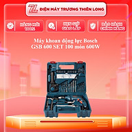 Máy khoan động lực Bosch GSB 600 set 100 món 600W, bảo hành 12 tháng
