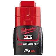 Pin Milwaukee 12V/2.0Ah REDLITHIUM-ION M12B2