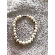 Vòng NGỌC TRAI NỮ ĐEO SIZE 7LY5 VÒNG GỒM 25 HẠT ĐÚNG CUNG SANH  MÀU TRẮNG