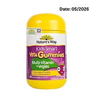 Nature's Way Kids Smart VITA GUMMIES ( VITAMIN/ VEGIES) - Vitamin Tổng Hợp (60 viên/ Lọ)