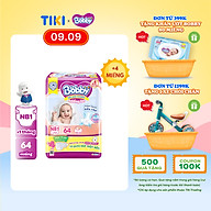 Miếng lót sơ sinh Bobby Newborn 1-64 miếng - Tặng 4 miếng Tã Quần Một Bên NB size S