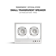 Loa Trong Suốt - Small Transparent Speaker - Nhỏ - Màu Trắng - Hàng Chính Hãng