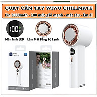Quạt cầm tay turbo sò lạnh mini siêu mát Pin trâu 3000 mAh, nhỏ gọn linh hoạt hiệu WI WU Wi-FS016 ChillMate - 100 chế độ gió, thiết kế đẹp, bền - hàng nhập khẩu