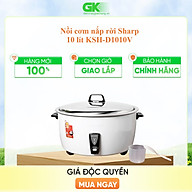 Nồi Cơm Điện Nắp Rời Sharp KSH-D1010V (Trắng) - Hàng chính hãng