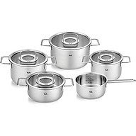 Bộ nồi Fissler Pure Collection 4 nồi 1 quánh nắp kính Hàng chính hãng