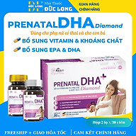 Prenatal DHA+ Dimond ASUKA bổ sung vitamin cho bà bầu và cho con bú - hộp 2 lọ x 30 viên