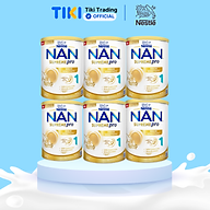Thùng 6 lon sữa bột Nestlé NAN SUPREMEPRO 1 800g nhập khẩu Đức với 5HMO & đạm Gentle Optipro
