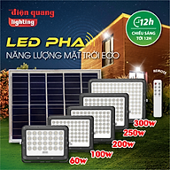 Bộ đèn LED Pha NLMT Điện Quang ĐQ LEDSLN 765 (Solar, IP65, daylight, công suất từ 60W - 300W)
