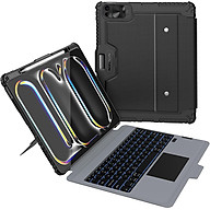 Bao Da Kèm Bàn Phím cho iPad Pro 11 inch & iPad Pro 13 inch M4 2024 Nillkin Bumper Combo Case Keyboard (Có Đèn Nền Backlit Keyboard) - Hàng Chính Hãng
