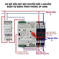 Cầu Dao Đảo Chiều Tự Động 100A – Không Mất Điện Khi Chuyển Nguồn, Phù Hợp Hộ Dùng 2 Nguồn Điện đèn
