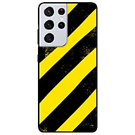 Ốp lưng dành cho Samsung Galaxy S21 Ultra mẫu Sọc Vàng Đen
