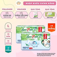 Combo 2 gói - Tã dán người lớn SunMate mới size M18/L18/XL18 + 2 miếng
