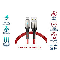 Cáp Sạc Nhanh Baseus Horizontal Data Cable - Dùng Cho iPhone iPad - Trang Bị Đèn Led - Công Nghệ Chống Đứt Gãy SR - Hàng Chính Hãng