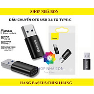 Đầu chuyển OTG Type C to USB 3.1 tốc độ cao Baseus Ingenuity Series Mini OTG Gen2 (Type-C to USB-A 3.1 Full Size, 10Gbps High speed OTG for Laptop/Macbook/iPad/Tablet/Smartphone)- Hàng nhập khẩu