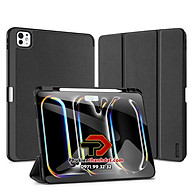 Bao da chống sốc cho iPad Pro 13 inch 2024 M4 chính hãng Dux Ducis Domo có ngăn để bút - Hàng chính hãng