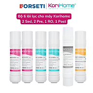 Combo 6 lõi lọc nước Korihome Hàng chính hãng dùng cho máy lọc nước Korihome WPK-688H