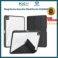 Bao da cho iPad Pro 11 inch 2024/ Pro 13 inch 2024 M4, Dux Ducis Magi With Apple Pencil Holder & Auto Sleep Wake_ Hàng chính hãng