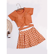 Bộ quần áo tắm nữ cao cấp màu cam nâu tây tôn da ( ĐỦ SIZE) thumbnail