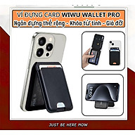 Ví da đựng Card từ tính WiWU Mag Wallet Pro ATM Visa tích hợp giá đỡ đa năng Card Holder cho iPhone 16 15 14 13 12 S22 S23 S24 Z FLlip Fold - Hàng nhập khẩu