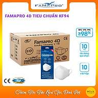 THÙNG TRẮNG - FAMAPRO 4D - Khẩu trang y tế kháng khuẩn cao cấp Famapro 4D thumbnail