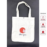 Túi vải Canvas 20AGAIN Phong Cách Hàn Quốc thêu chữ SHINE AGAIN PXA001 thumbnail