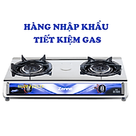 BẾP GAS ĐÔI  ZENNE KGS 201-C NHẬP KHẨU MALAYSIA – MẶT BẾP INOX   - NGỌN LỬA MẠNH VÀ HỘI TỤ - TIẾT KIỆM GAS
