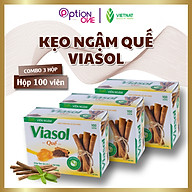 [COMBO 3 HỘP] Kẹo ngậm Viasol quế Vietnat giảm ho bổ phế - 100 viên hộp thumbnail