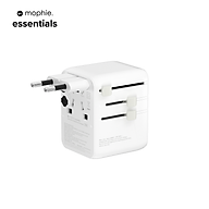 Sạc du lịch chuyển đổi chân cắm mophie Essentials PD 70W, 35W 3C2A GaN - Hàng chính hãng