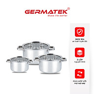 Bộ nồi Inox cao cấp nguyên khối Harmonie GE-0303 Size 18, 20, 24cm