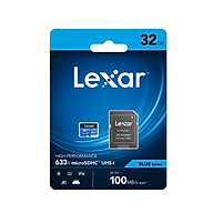 Thẻ nhớ MicroSD Lexar 32/64/128 GB Class 10, U1, V10, A1 633X Tốc Độ 100mb/s - Hàng Chính Hãng