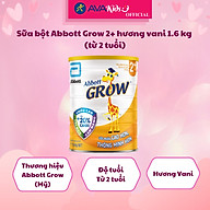 Sữa bột Abbott Grow 2+ hương vani 1.6 kg (từ 2 tuổi)