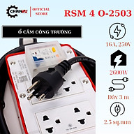 Ổ Cắm Công nghiệp SUNTECH 4 Lỗ Có Nối Đất, Công Suất 2600W, tiêu chuẩn Thái Lan