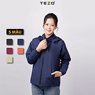 Áo khoác gió nữ hai lớp TEZO 5 màu dáng thể thao kháng nước kháng bụi thumbnail