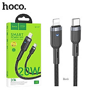 Dây Sạc Nhanh Cho Iphone PD 20w Tự Ngắt Khi Đầy Pin Hoco U117, sang xịn mịn cao cấp, hỗ trợ sạc nhanh 50% pin trong 30 phút, tự ngắt khi đầy pin an toàn bảo vệ máy - Hàng Chính Hãng