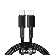 Cáp sạc nhanh siêu bền C to C Baseus High Density Braided PD 100W (5A/20V, E-marker Chip, Type C to Type C Fast Charging) - Hàng Chính Hãng