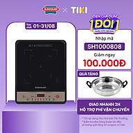 Bếp Từ Đơn Sunhouse SHD6157 (1800W) - Kèm Nồi Lẩu - Hàng Chính Hãng