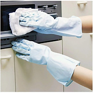 Găng tay cao su nhà bếp siêu mềm Towa màu xanh hàng nội địa Nhật Bản Made thumbnail