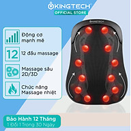 Đệm Ghế Massage Lưng Cao Cấp KingTech KC-300 - Máy Mát Xa Chế Độ 3D, 12 Bóng Chuyên Sâu, - Kết Hợp Tính Năng Nhiệt Hồng Ngoại - Hàng Chính Hãng