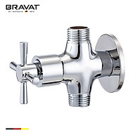 Van góc chia nước chữ T Bravat D521CP-ENG